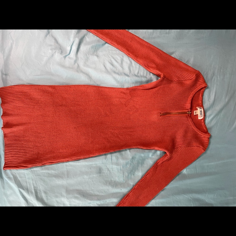 Large Orange Tshirt Dress